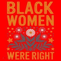 Floral Boho Resist Anti Trump Black Women Were Right Santa Hat thumb 1