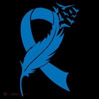 Feather Blue Ribbon Colon Cancer Coffee Mug thumb 5
