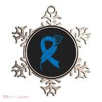 Feather Blue Ribbon Colon Cancer Ornament thumb 0
