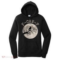 F-CAW-F Black Raven Moon Gothic Adult Humor Black Crow Women's Hoodie thumb 0