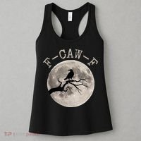 F-CAW-F Black Raven Moon Gothic Adult Humor Black Crow Women's Tank Top thumb 3