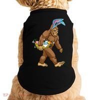 Funny Bigfoot Rabbit Carrying Eggs Yeti Easter Day  Wo Doggie Tank thumb 0