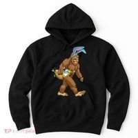 Funny Bigfoot Rabbit Carrying Eggs Yeti Easter Day  Wo Hoodie thumb 0