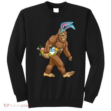 Funny Bigfoot Rabbit Carrying Eggs Yeti Easter Day  Wo Sweatshirt