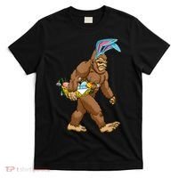 Funny Bigfoot Rabbit Carrying Eggs Yeti Easter Day  Wo T-Shirt thumb 0