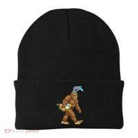 Funny Bigfoot Rabbit Carrying Eggs Yeti Easter Day  Wo Beanie thumb 0