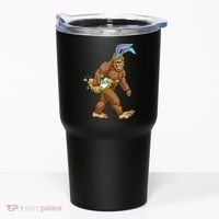 Funny Bigfoot Rabbit Carrying Eggs Yeti Easter Day  Wo Tumbler thumb 0