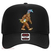 Funny Bigfoot Rabbit Carrying Eggs Yeti Easter Day  Wo Hat thumb 0