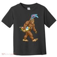 Funny Bigfoot Rabbit Carrying Eggs Yeti Easter Day  Wo Toddler T-Shirt thumb 0