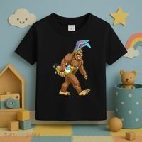 Funny Bigfoot Rabbit Carrying Eggs Yeti Easter Day  Wo Toddler T-Shirt thumb 3
