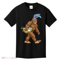 Funny Bigfoot Rabbit Carrying Eggs Yeti Easter Day  Wo Kids T-Shirt thumb 0