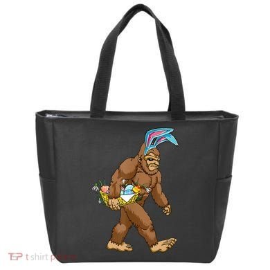 Funny Bigfoot Rabbit Carrying Eggs Yeti Easter Day  Wo Tote Bag