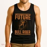 Future Bull Rider Quote For A Bull Rider Tank Top thumb 3