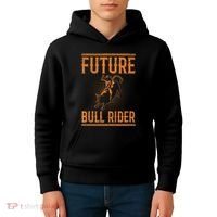 Future Bull Rider Quote For A Bull Rider Kids Hoodie thumb 4