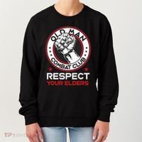 Funny Bjj Respect Your Elders Old Man Combat Club Mma Women's Sweatshirt thumb 0