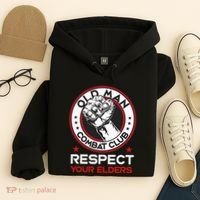 Funny Bjj Respect Your Elders Old Man Combat Club Mma Hoodie thumb 4