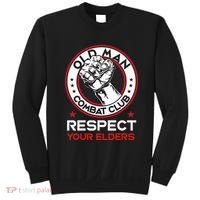 Funny Bjj Respect Your Elders Old Man Combat Club Mma Sweatshirt thumb 0