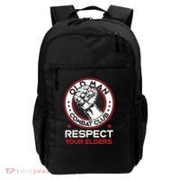 Funny Bjj Respect Your Elders Old Man Combat Club Mma Backpack thumb 0