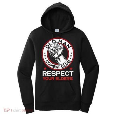 Funny Bjj Respect Your Elders Old Man Combat Club Mma Women's Hoodie