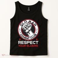 Funny Bjj Respect Your Elders Old Man Combat Club Mma Tank Top thumb 2