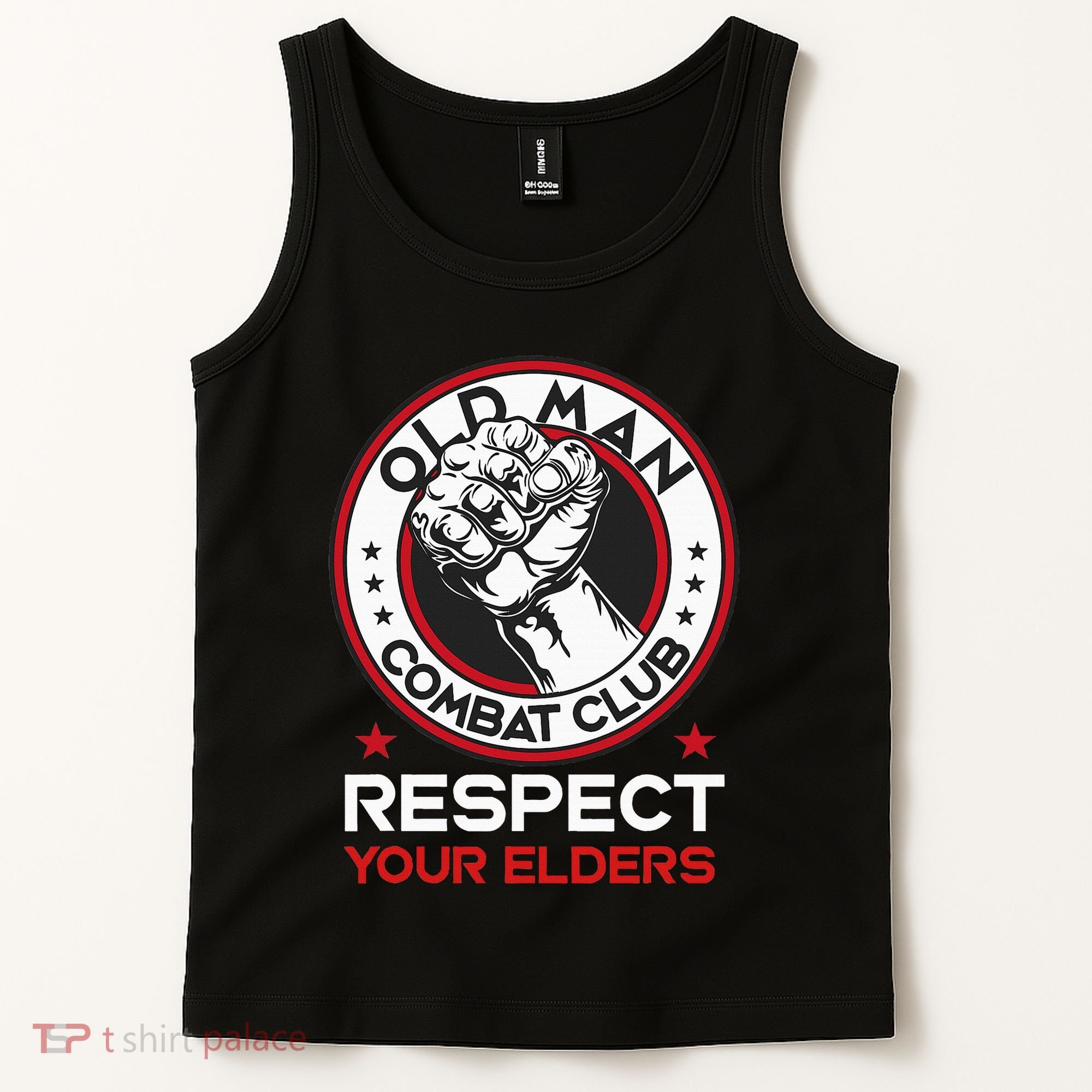 Funny Bjj Respect Your Elders Old Man Combat Club Mma Tank Top