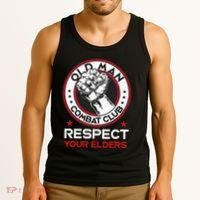 Funny Bjj Respect Your Elders Old Man Combat Club Mma Tank Top thumb 3