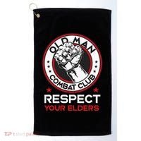 Funny Bjj Respect Your Elders Old Man Combat Club Mma Golf Towel thumb 0