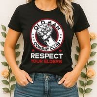 Funny Bjj Respect Your Elders Old Man Combat Club Mma Women's T-Shirt thumb 2