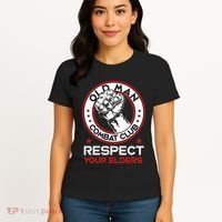 Funny Bjj Respect Your Elders Old Man Combat Club Mma Women's T-Shirt thumb 4