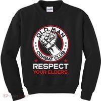 Funny Bjj Respect Your Elders Old Man Combat Club Mma Kids Sweatshirt thumb 0