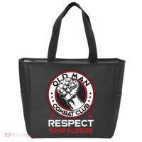 Funny Bjj Respect Your Elders Old Man Combat Club Mma Tote Bag thumb 0