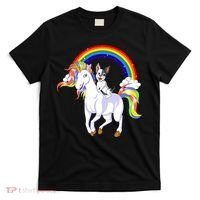 French Bulldog Riding Unicorn T-Shirt thumb 0