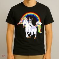 French Bulldog Riding Unicorn T-Shirt thumb 3