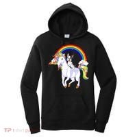 French Bulldog Riding Unicorn Women's Hoodie thumb 0