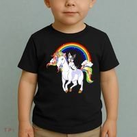 French Bulldog Riding Unicorn Toddler T-Shirt thumb 2