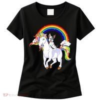 French Bulldog Riding Unicorn Women's T-Shirt thumb 0