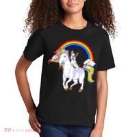 French Bulldog Riding Unicorn Kids T-Shirt thumb 2
