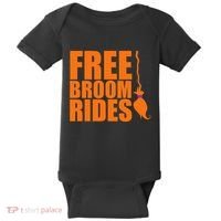 Free Broom Rides Baby Bodysuit thumb 0