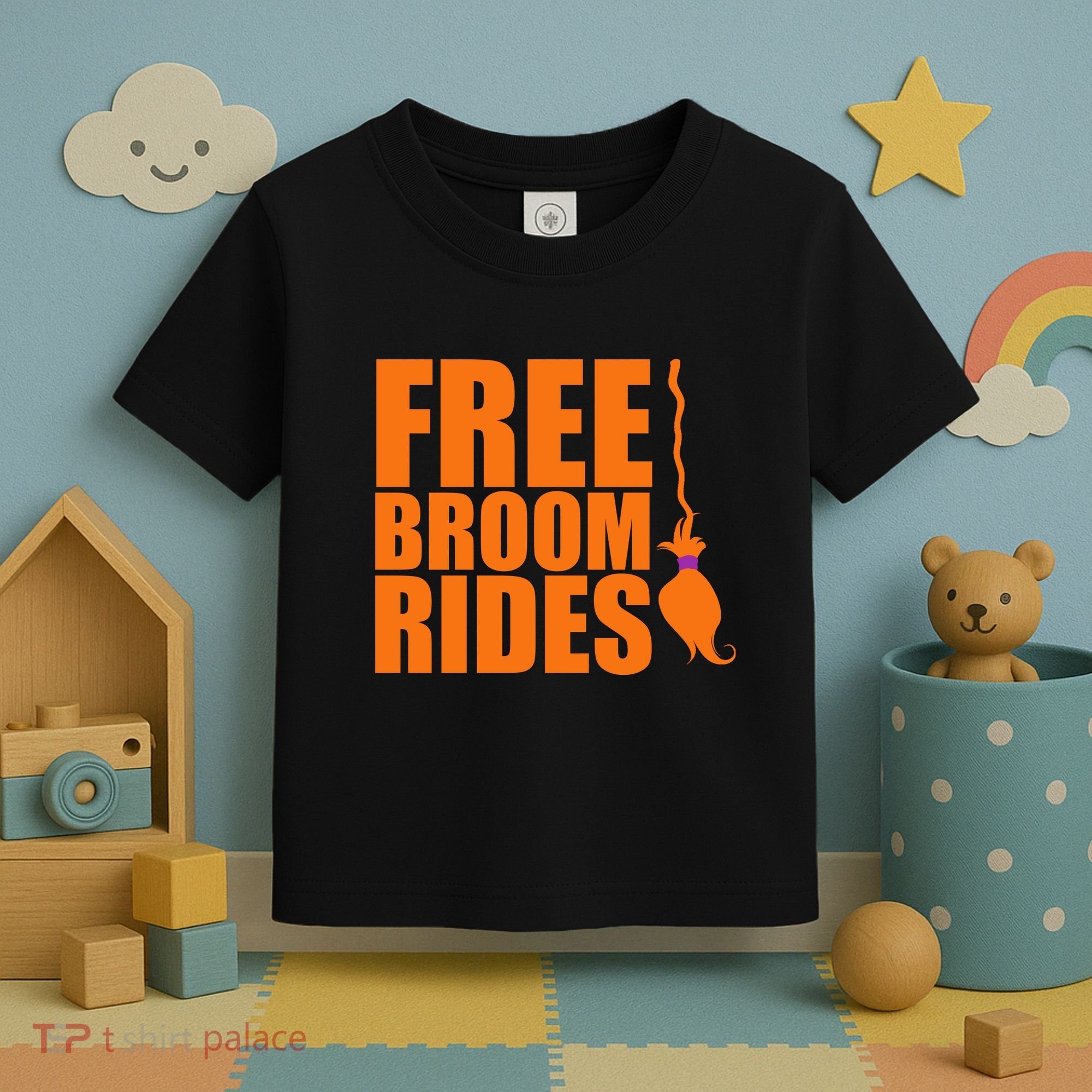 Free Broom Rides Toddler T-Shirt