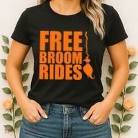 Free Broom Rides Women's T-Shirt thumb 2