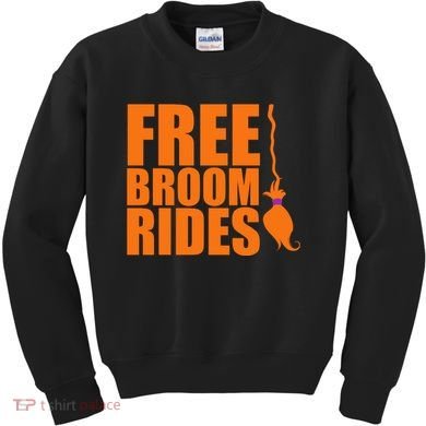 Free Broom Rides Kids Sweatshirt
