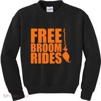 Free Broom Rides Kids Sweatshirt thumb 0