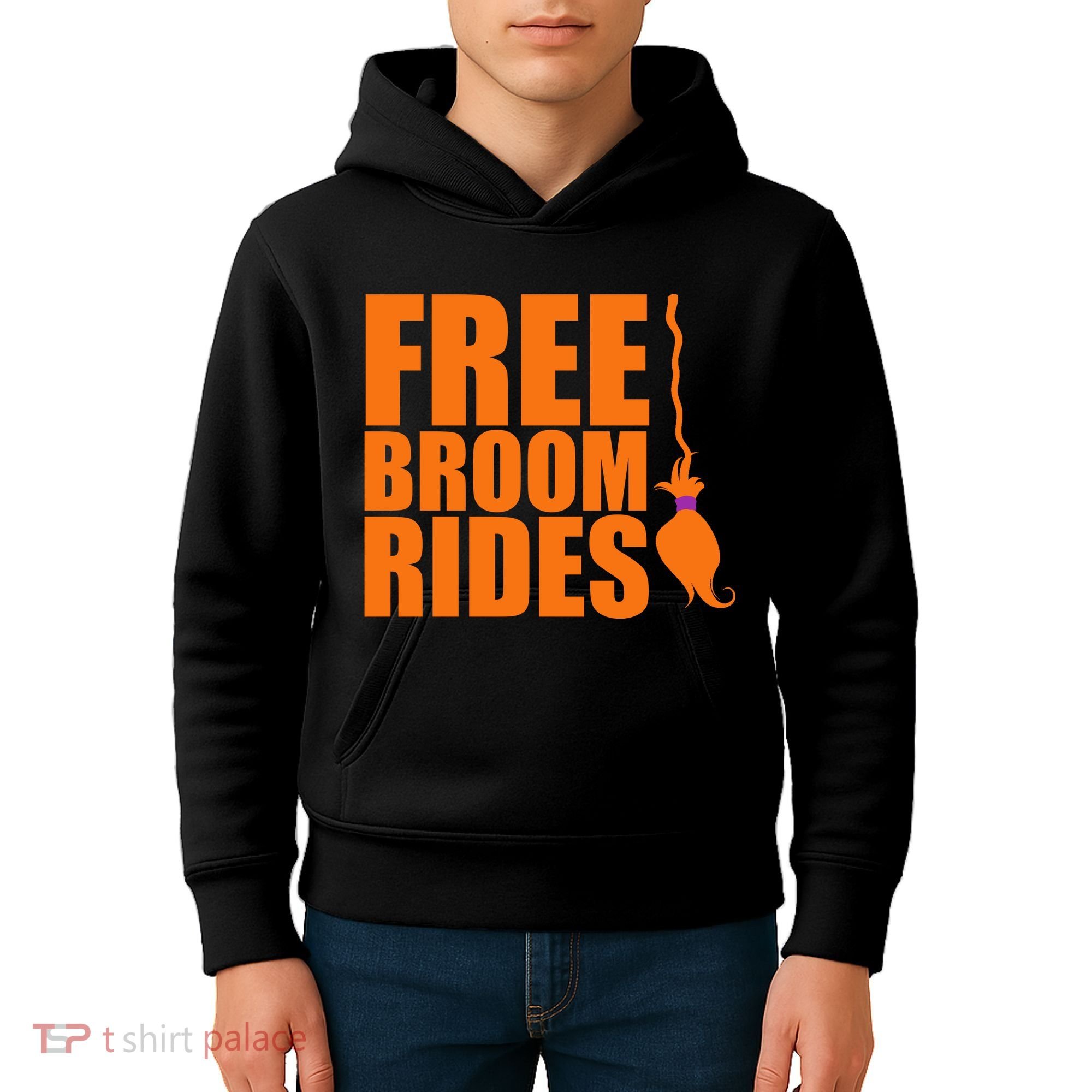 Free Broom Rides Kids Hoodie