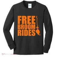 Free Broom Rides Kids Long Sleeve Shirt thumb 0