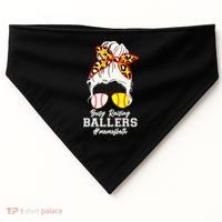 Funny Busy Raising Ballers #Mom Of Both USA-Made Doggie Bandana thumb 0