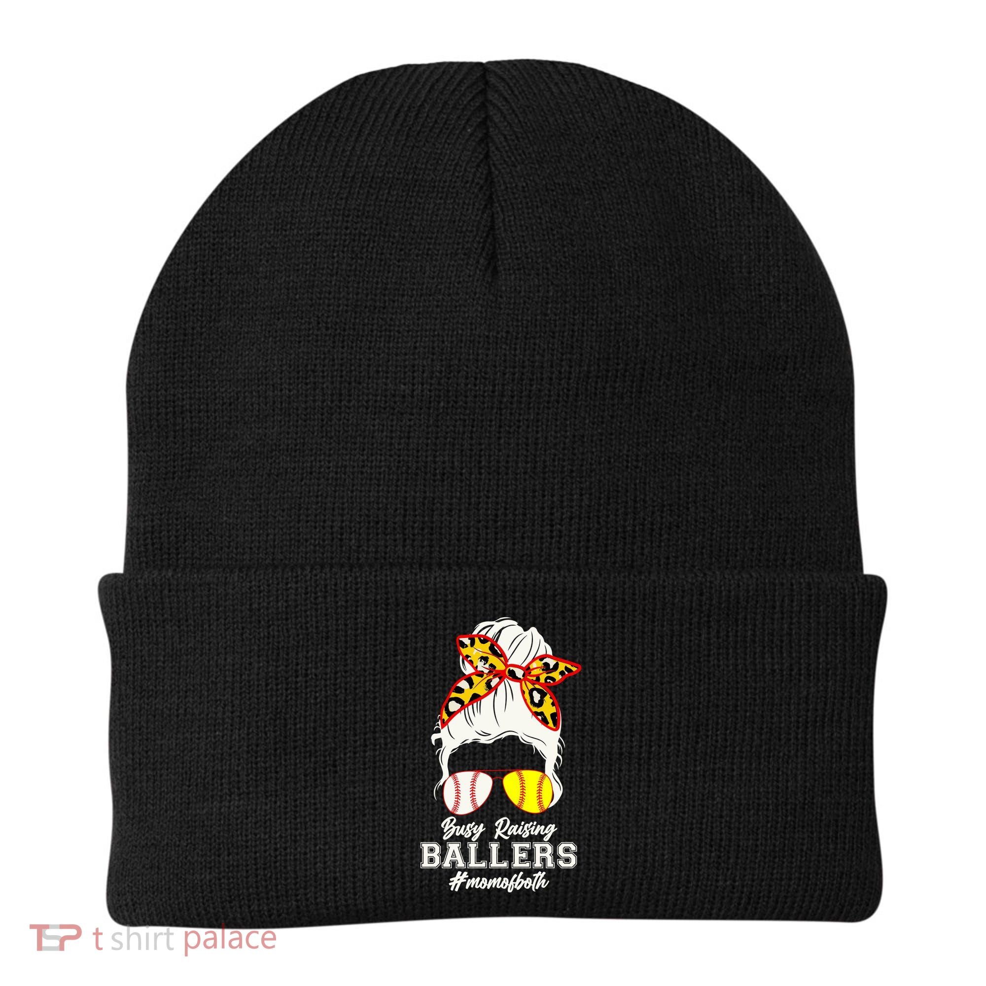 Funny Busy Raising Ballers #Mom Of Both Beanie