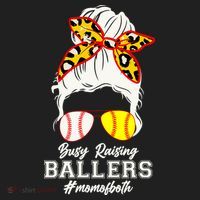 Funny Busy Raising Ballers #Mom Of Both Hat thumb 2