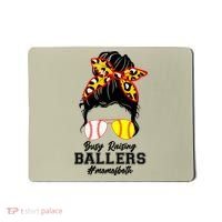 Funny Busy Raising Ballers #Mom Of Both Mousepad thumb 0
