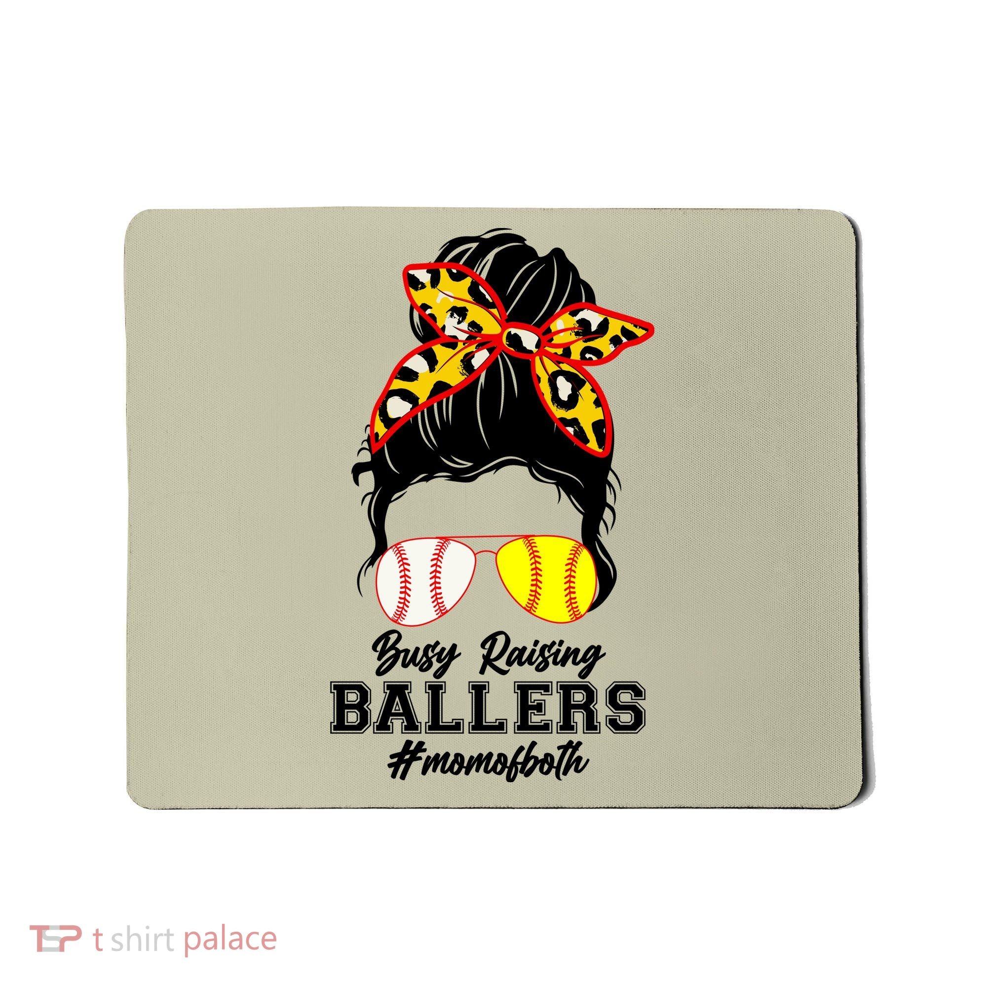 Funny Busy Raising Ballers #Mom Of Both Mousepad
