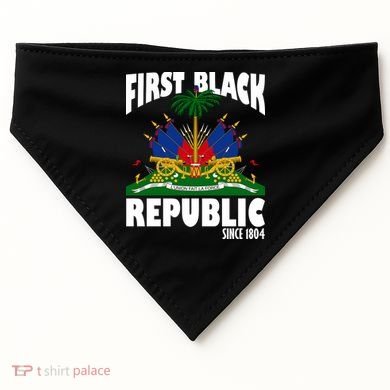 First Black Republic Since 1804 Haiti Heritage USA-Made Doggie Bandana